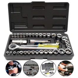 CONJUNTO DE CHAVES CATRACA 40 PEÇAS MB TOOLS 